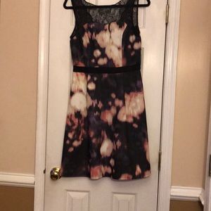 Purple Pink and Cream Dress